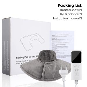 Almohadilla Térmica USB para Hombros y Cuello Compresa Caliente Temperatura Constante Alivio de Fatiga