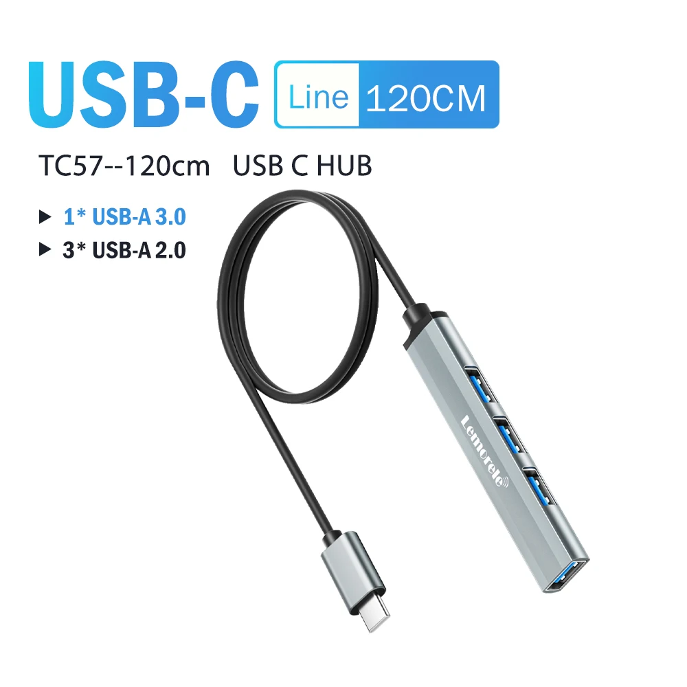 Concentrador USB 3.0 de 4 puertos con conexión USB-C o USB-A - Imagen 13