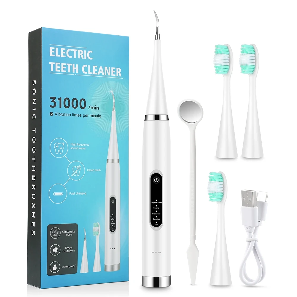 Blanqueador Dental Eléctrico Elimina Sarro y Manchas de Café Cepillo Sónico de Alta Frecuencia - Imagen 9