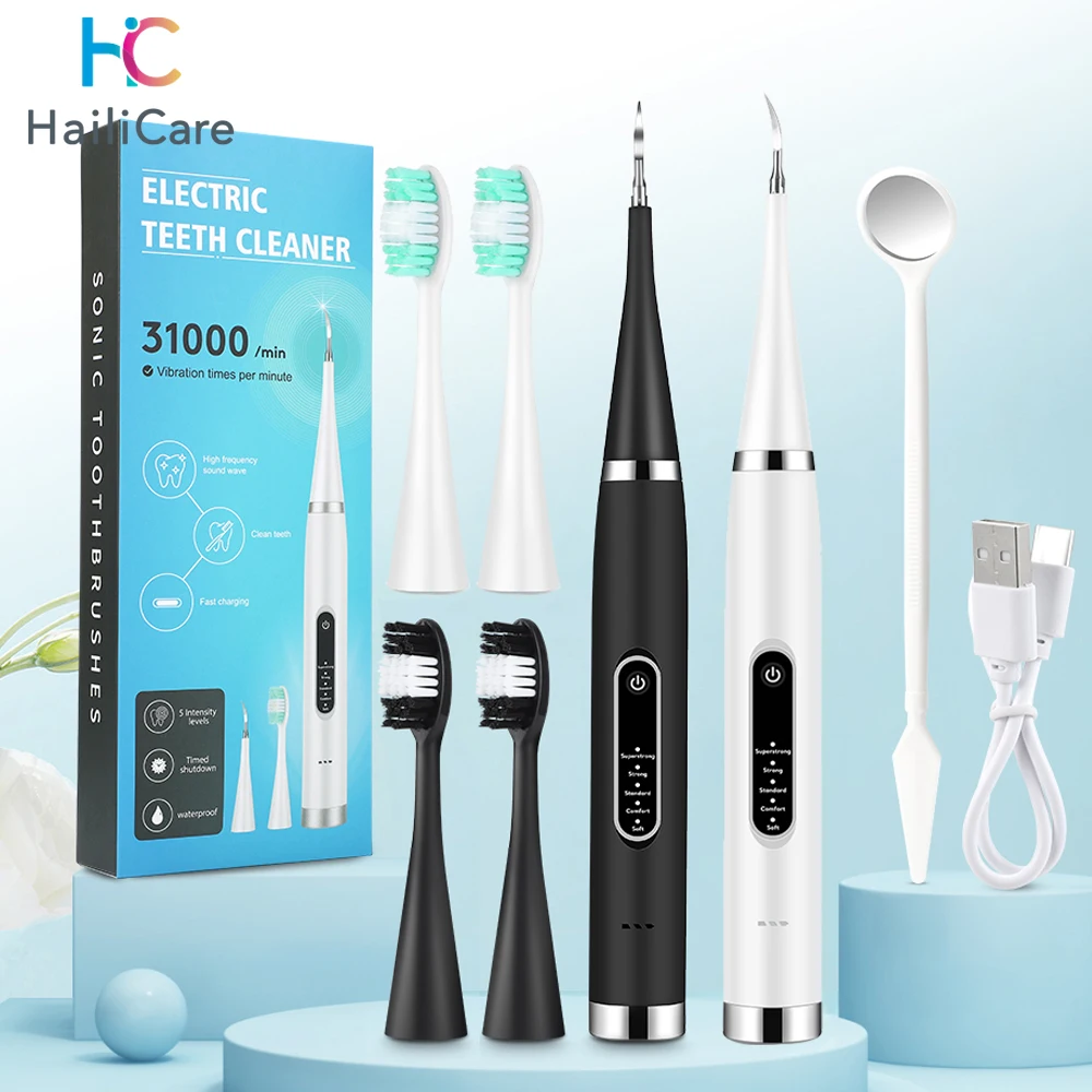 Blanqueador Dental Eléctrico Elimina Sarro y Manchas de Café Cepillo Sónico de Alta Frecuencia - Imagen 2