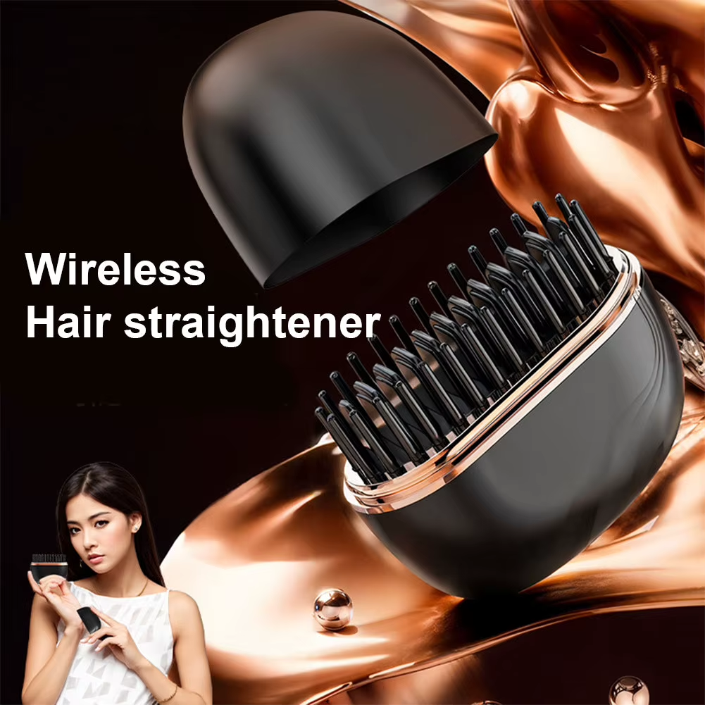 Mini Peine Alisador de Cabello Inalámbrico Recargable Portátil Multifunción Cuidado del Cabello - Imagen 3