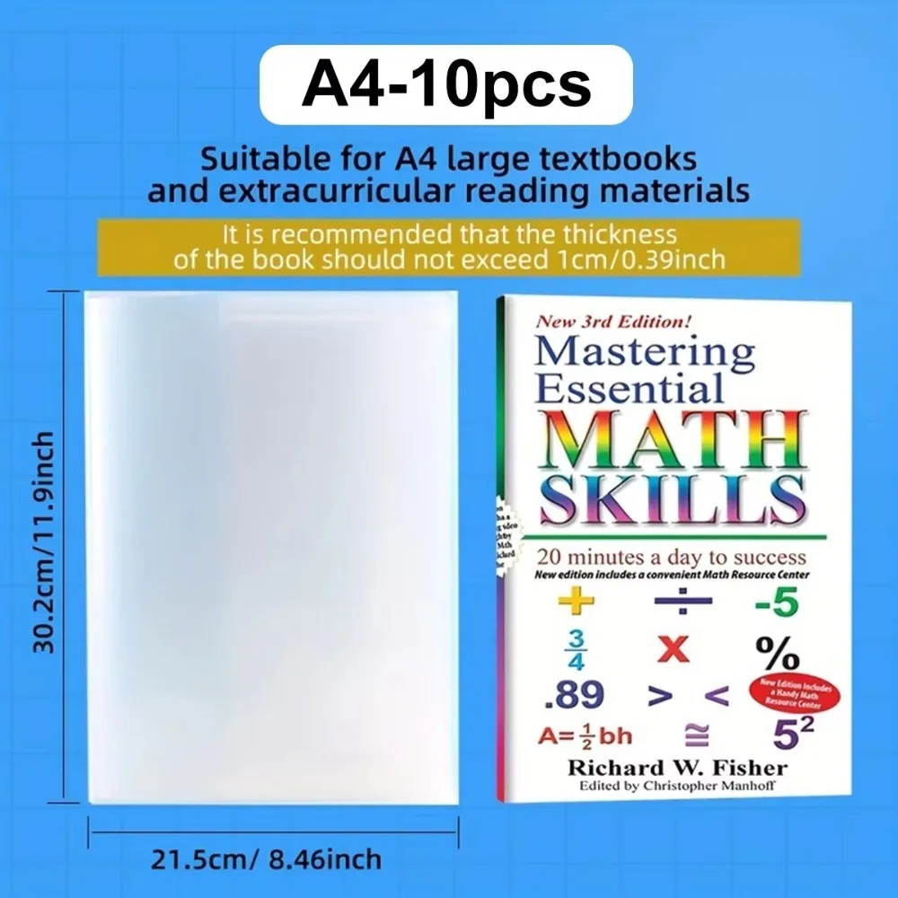 Pack de 10 forros transparentes para proteger libros y cuadernos - Imagen 9