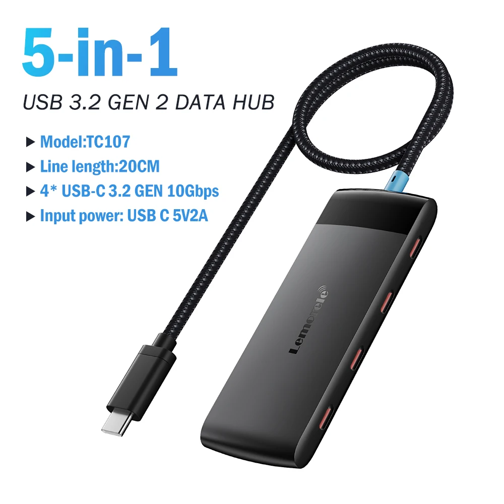 Concentrador USB 3.0 de 4 puertos con conexión USB-C o USB-A - Imagen 17