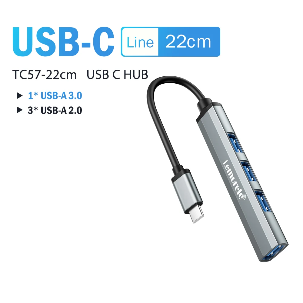 Concentrador USB 3.0 de 4 puertos con conexión USB-C o USB-A - Imagen 8