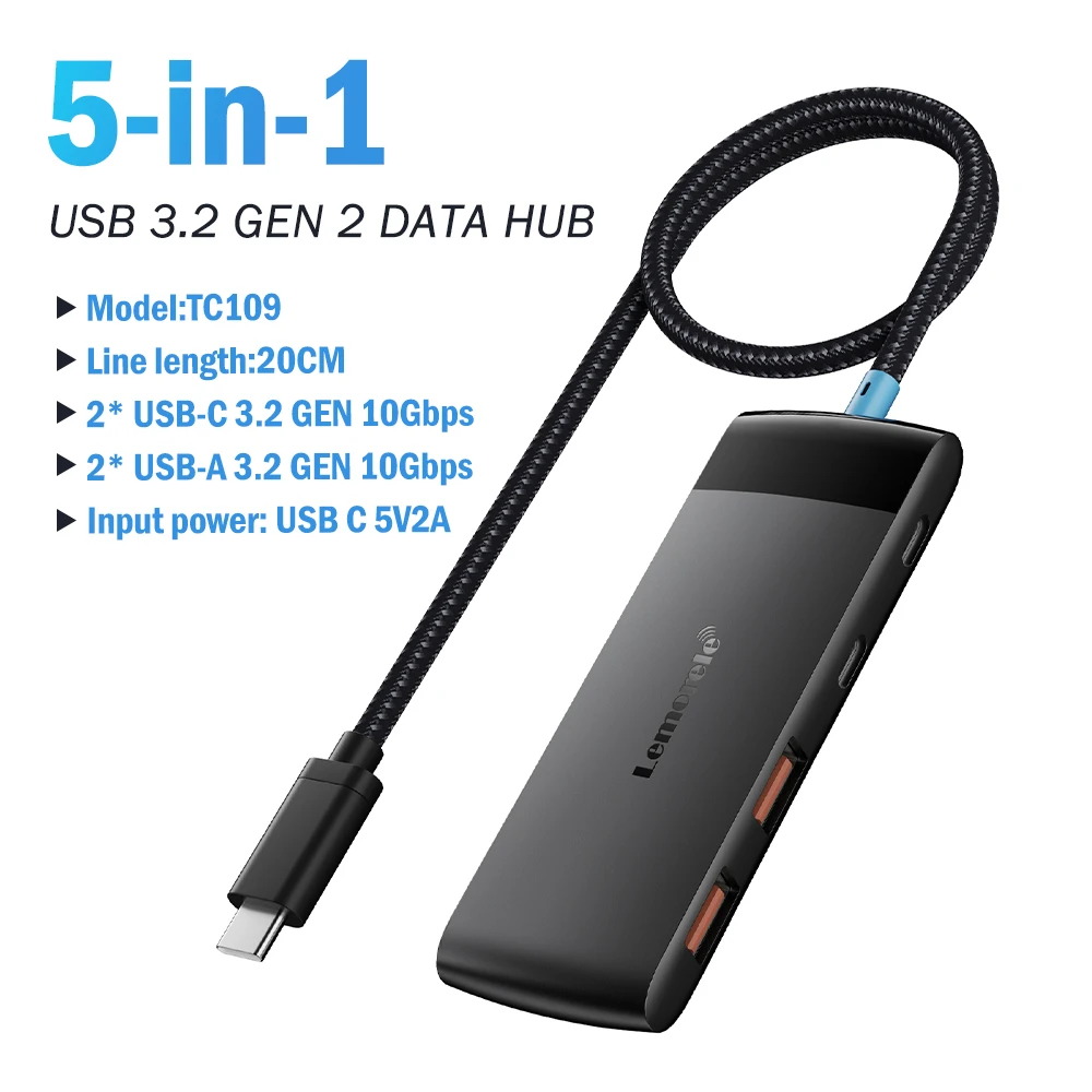 Concentrador USB 3.0 de 4 puertos con conexión USB-C o USB-A - Imagen 12