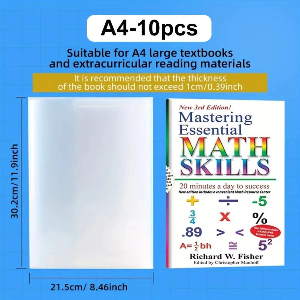 Pack de 10 forros transparentes para proteger libros y cuadernos - Imagen 5