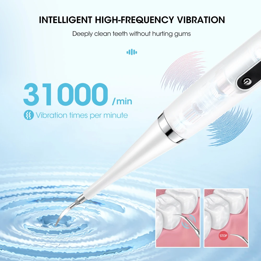 Blanqueador Dental Eléctrico Elimina Sarro y Manchas de Café Cepillo Sónico de Alta Frecuencia - Imagen 6