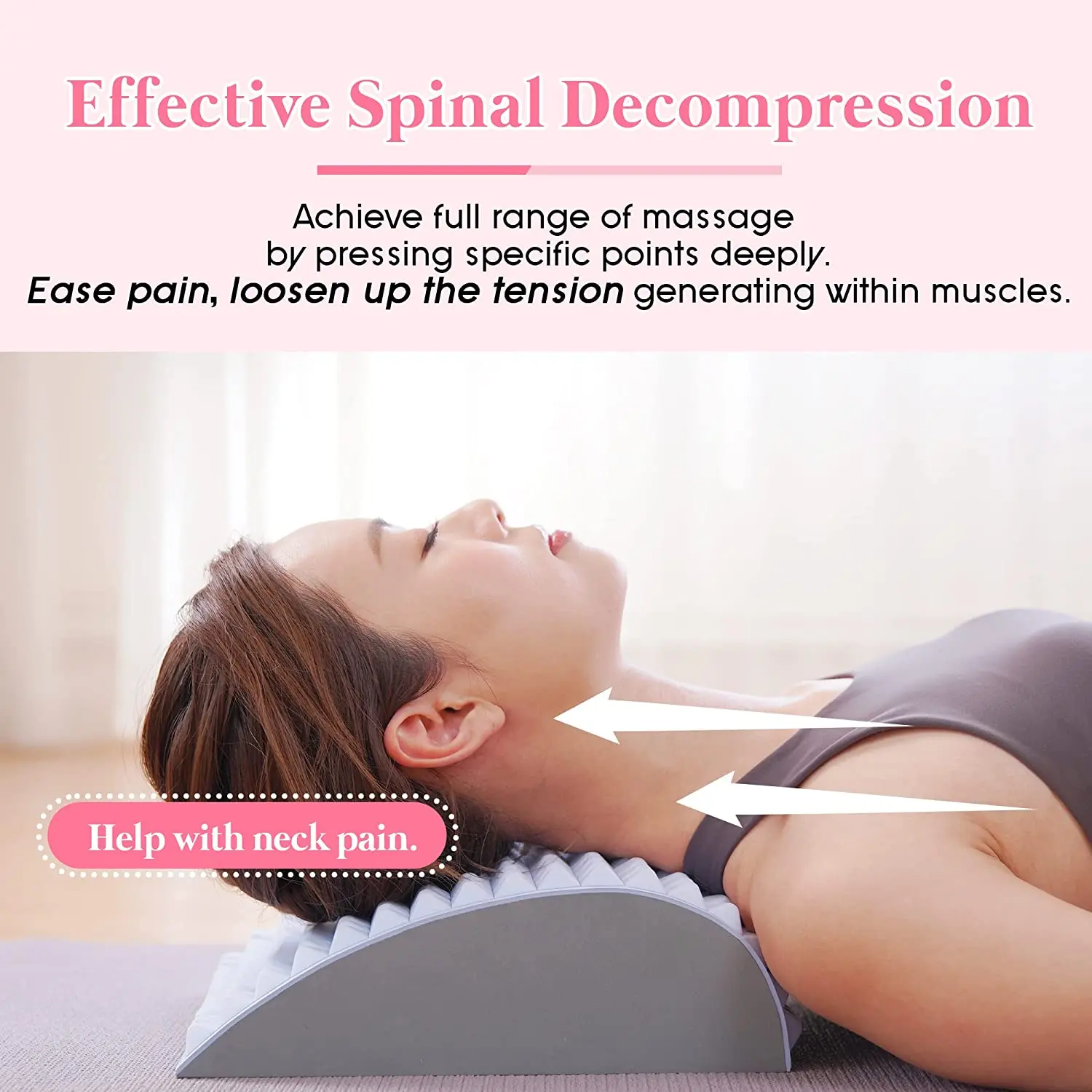 Almohada Estiradora Lumbar Alivio del Dolor de Espalda Baja Soporte para Hernia Discal y Postura - Imagen 2