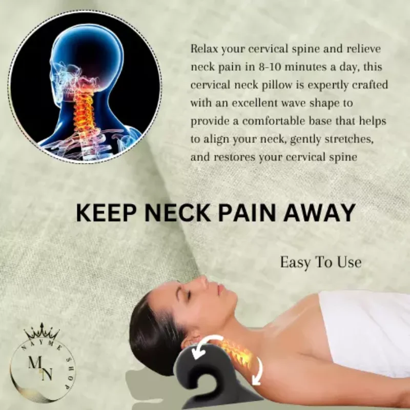 Almohada de tracción cervical para cuello y hombros - Imagen 5