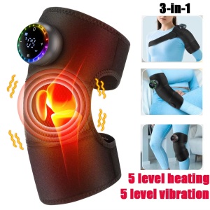 Hombrera o Rodillera Térmica Eléctrica con Pantalla LED Masaje por Vibración