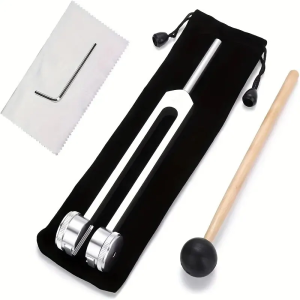 Miwayer Set de Diapasones Bioacústicos 128 Hz para Terapia de Sonido y Alivio del Estrés