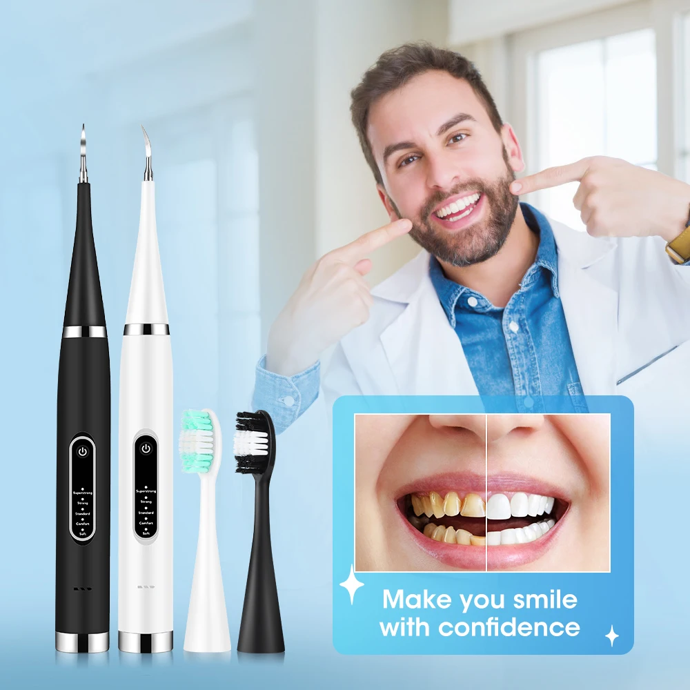 Blanqueador Dental Eléctrico Elimina Sarro y Manchas de Café Cepillo Sónico de Alta Frecuencia - Imagen 3
