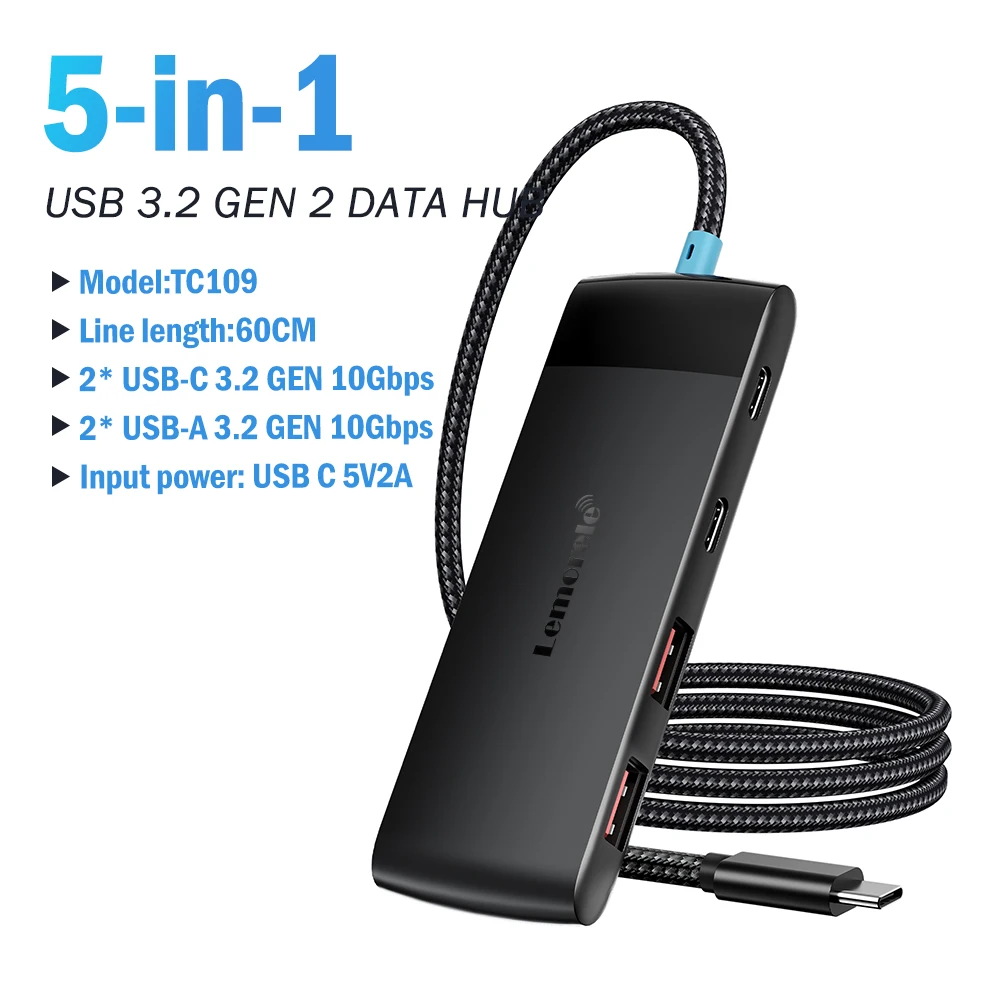 Concentrador USB 3.0 de 4 puertos con conexión USB-C o USB-A - Imagen 14