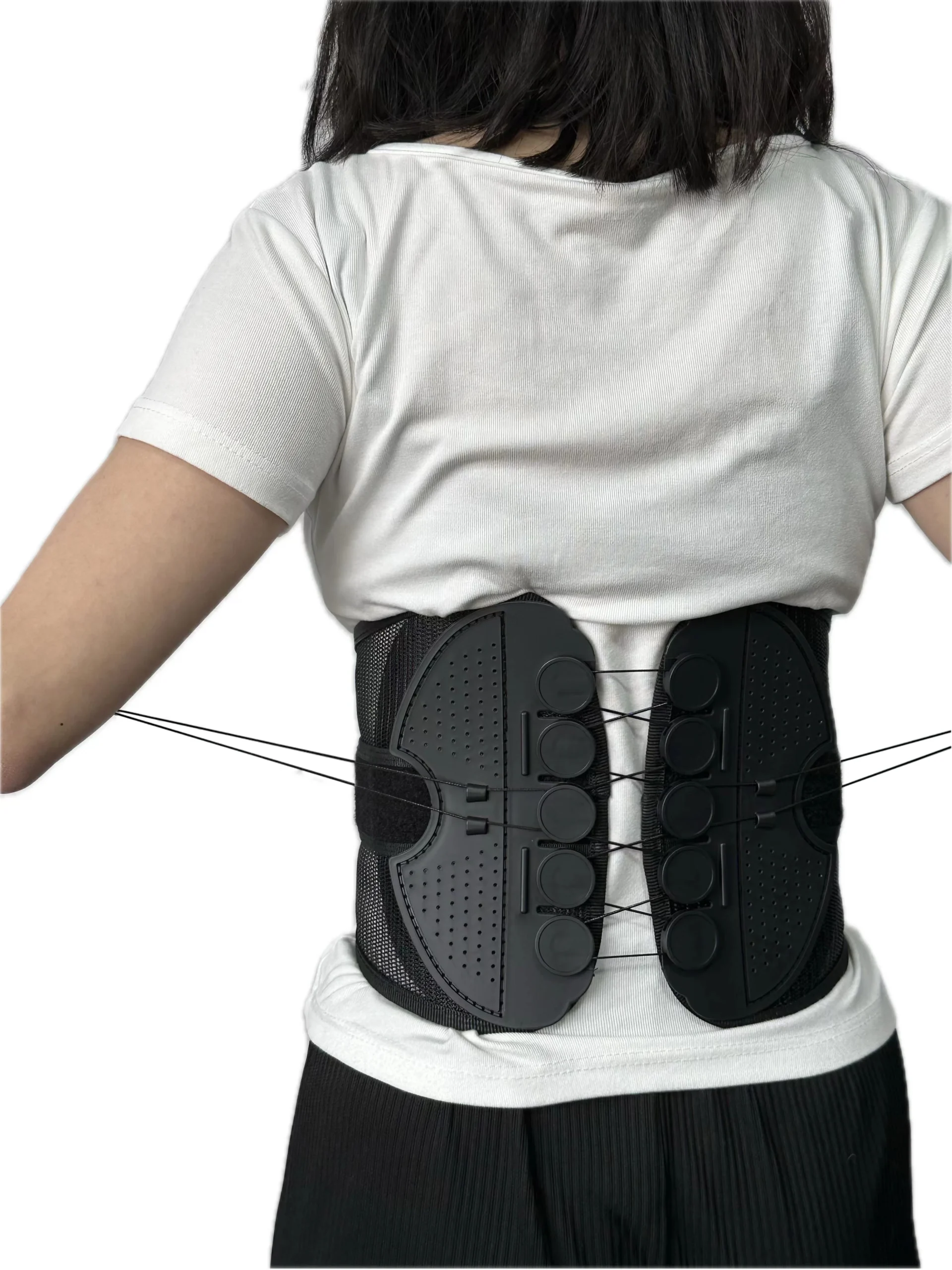 Soporte Lumbar de Compresión Faja Transpirable de Malla para Protección de la Espalda Hombre y Mujer - Imagen 2