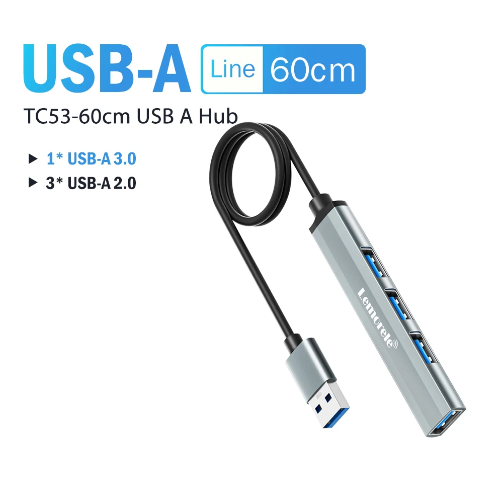 Concentrador USB 3.0 de 4 puertos con conexión USB-C o USB-A - Imagen 15
