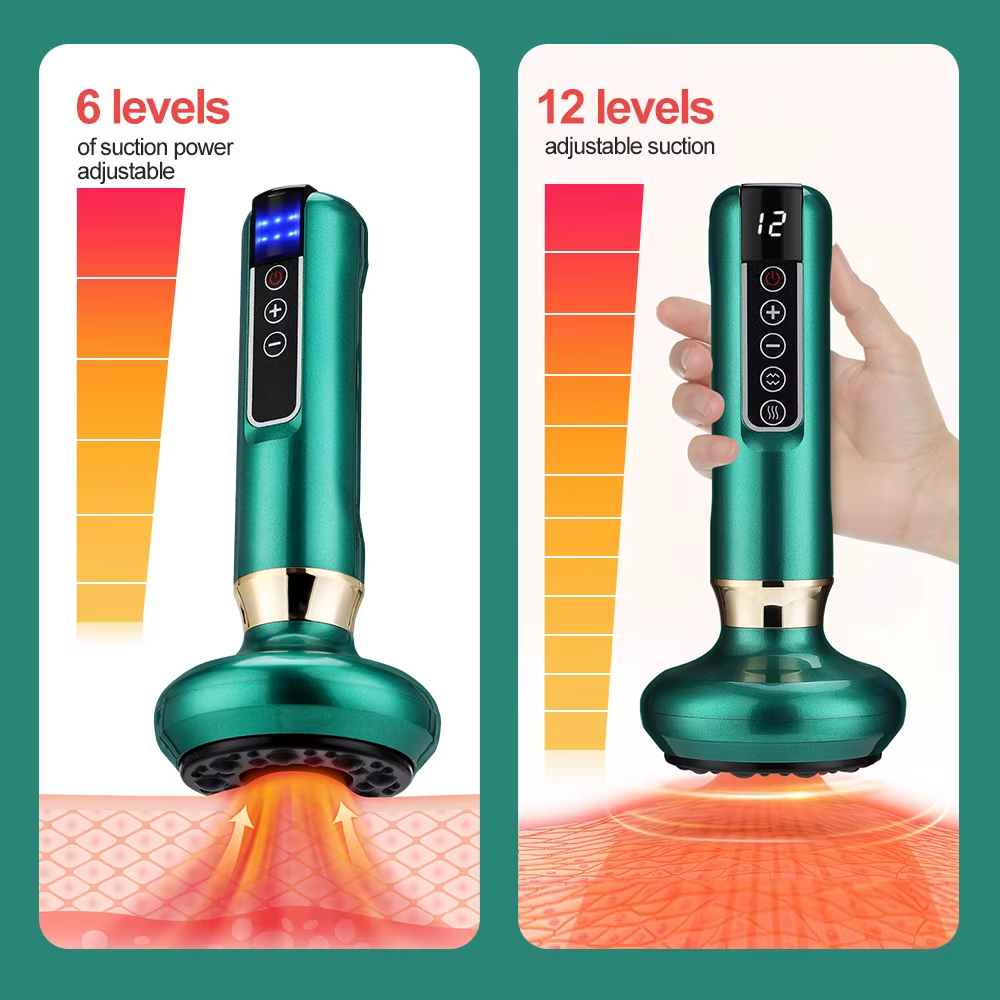 Dispositivo Inteligente de Ventosas por Succión Anticelulítico 6/12 Niveles con Calor Masaje Corporal - Imagen 3