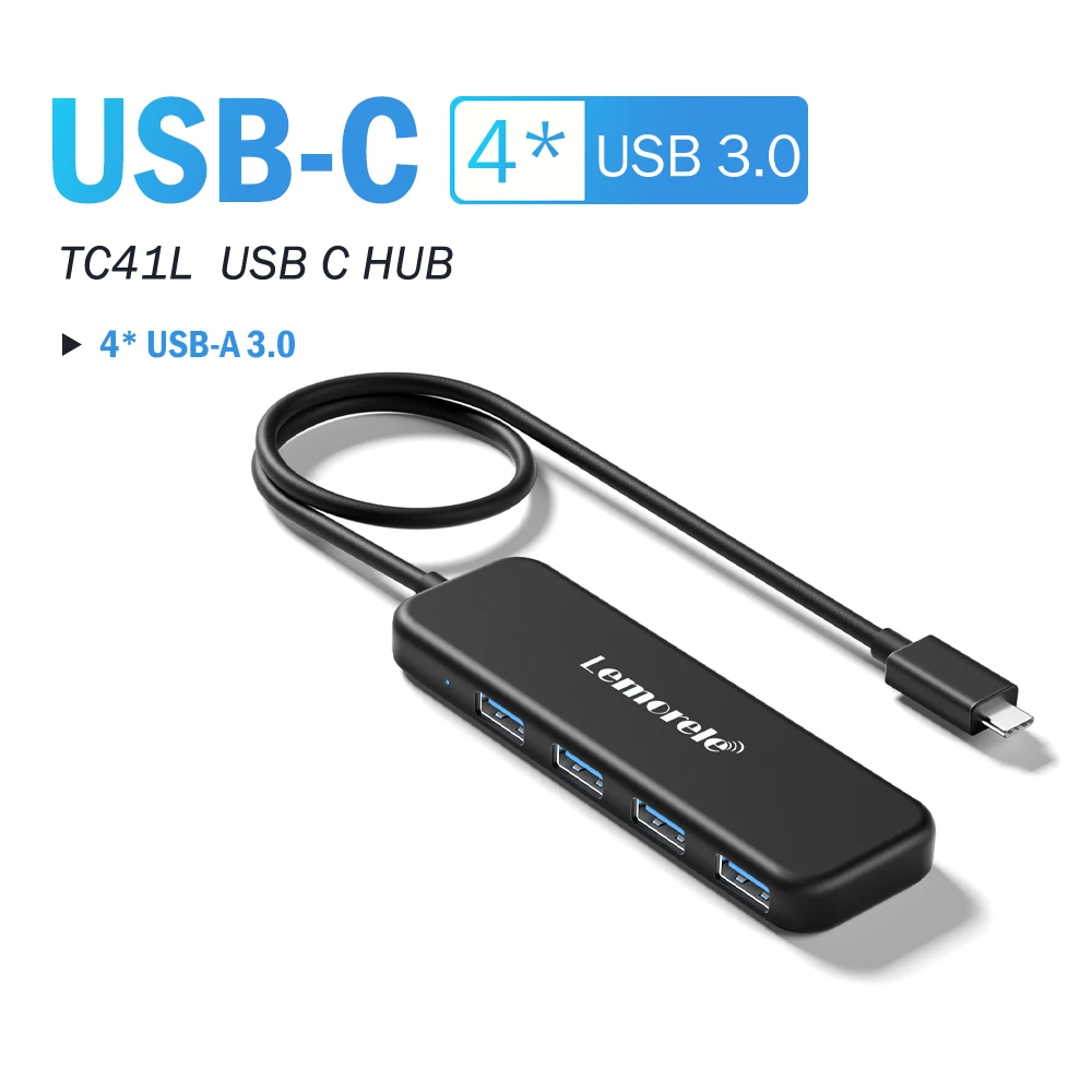 Concentrador USB 3.0 de 4 puertos con conexión USB-C o USB-A - Imagen 9