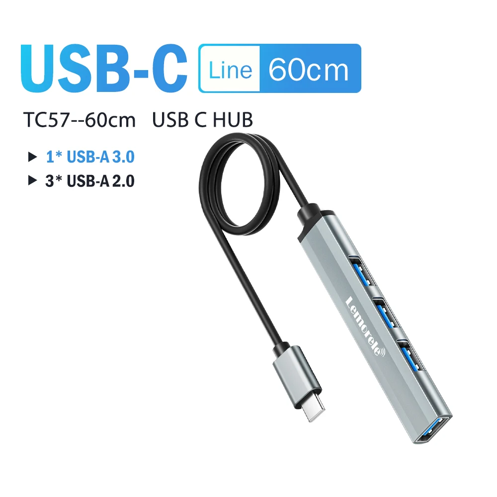 Concentrador USB 3.0 de 4 puertos con conexión USB-C o USB-A - Imagen 16