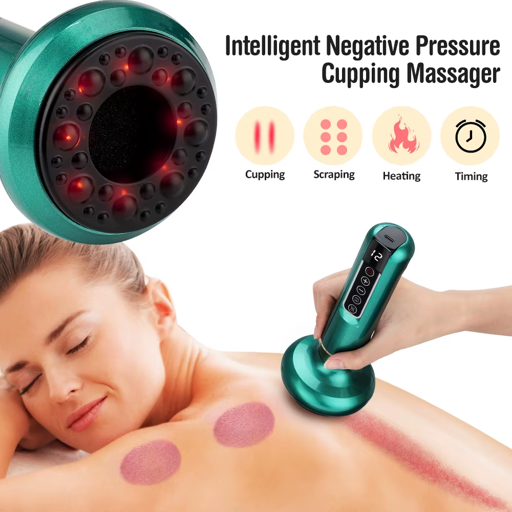 Dispositivo Inteligente de Ventosas por Succión Anticelulítico 6/12 Niveles con Calor Masaje Corporal - Imagen 6