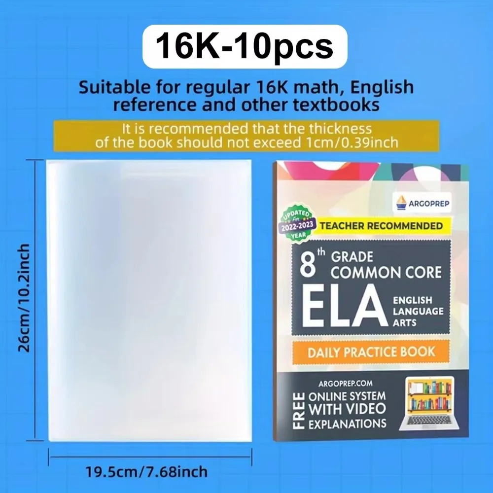 Pack de 10 forros transparentes para proteger libros y cuadernos - Imagen 6