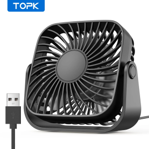 Mini ventilador USB portátil TOPK para escritorio y oficina