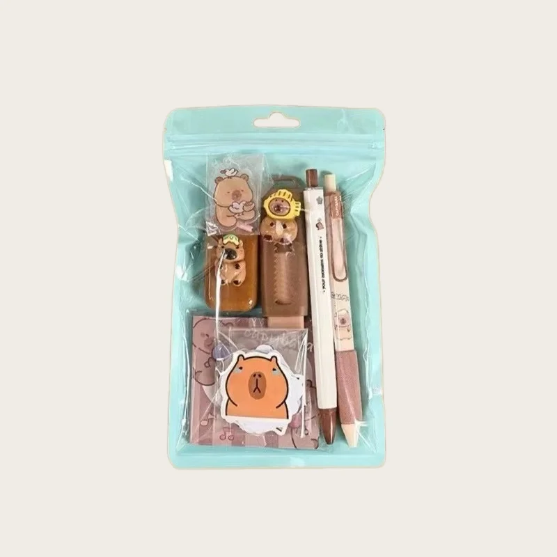 Set de papelería Capibara de 7 piezas para colegio, estudio y regalo - Imagen 9