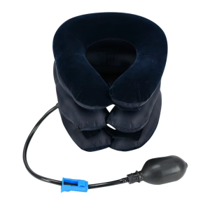 Estirador de Cuello Inflable Dispositivo de Tracción Cervical Soporte para Casa y Oficina