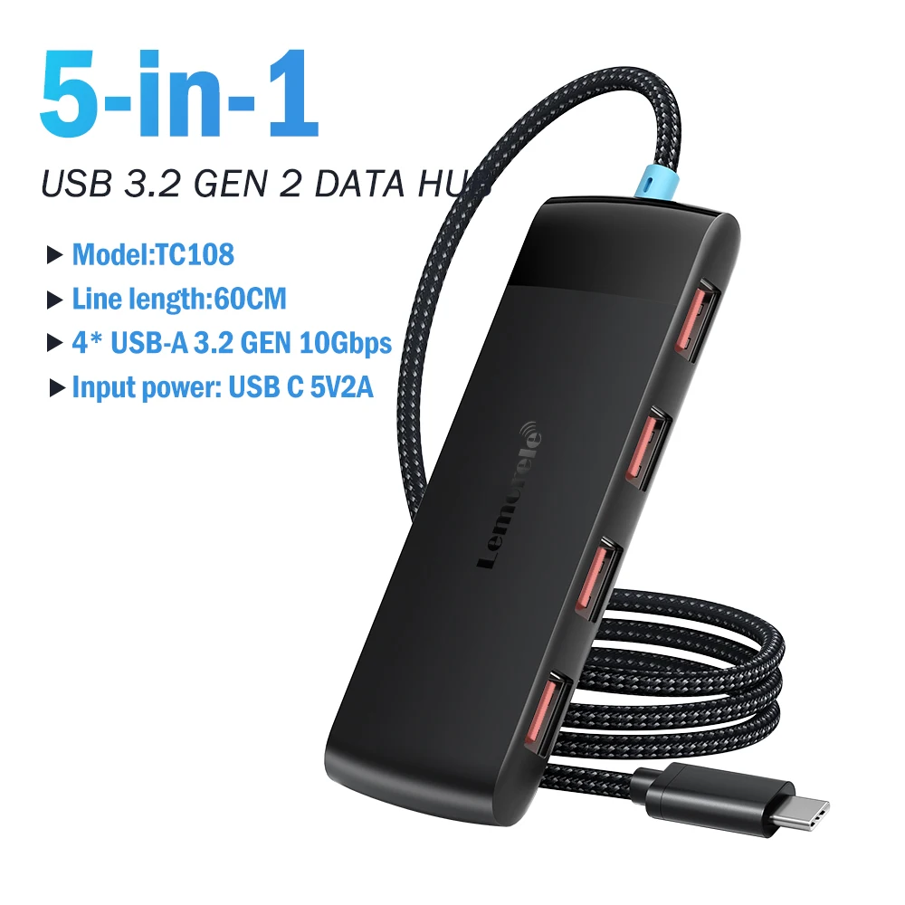 Concentrador USB 3.0 de 4 puertos con conexión USB-C o USB-A - Imagen 20