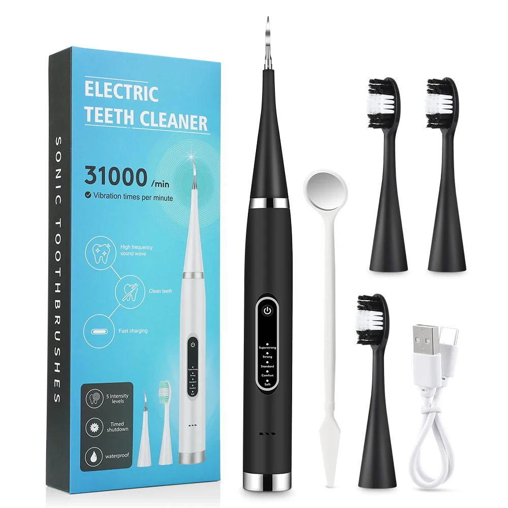 Blanqueador Dental Eléctrico Elimina Sarro y Manchas de Café Cepillo Sónico de Alta Frecuencia - Imagen 8