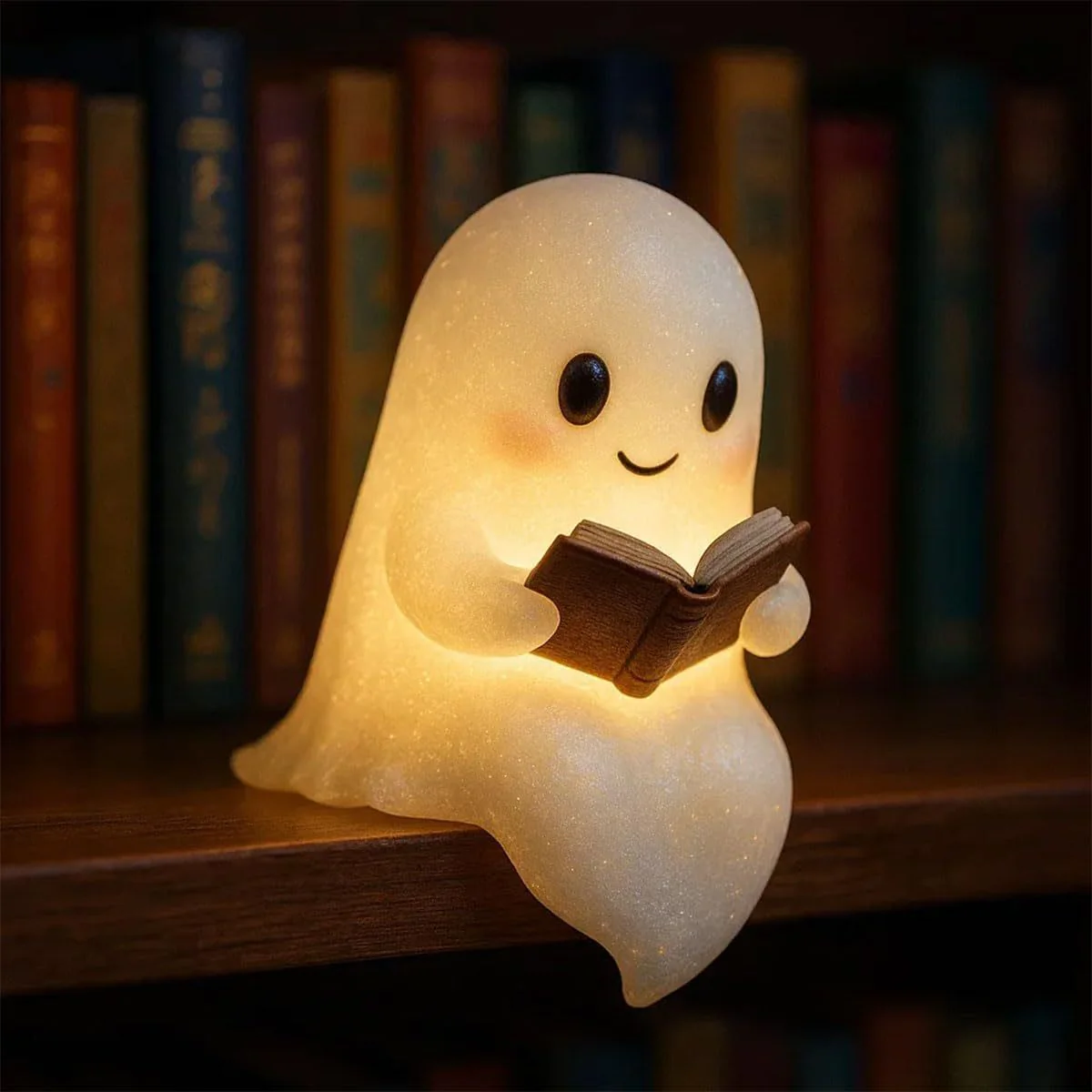 Lámpara LED fantasma con luz cálida para Halloween - Imagen 6