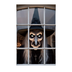 Decoración de Halloween para puerta o ventana, varios diseños