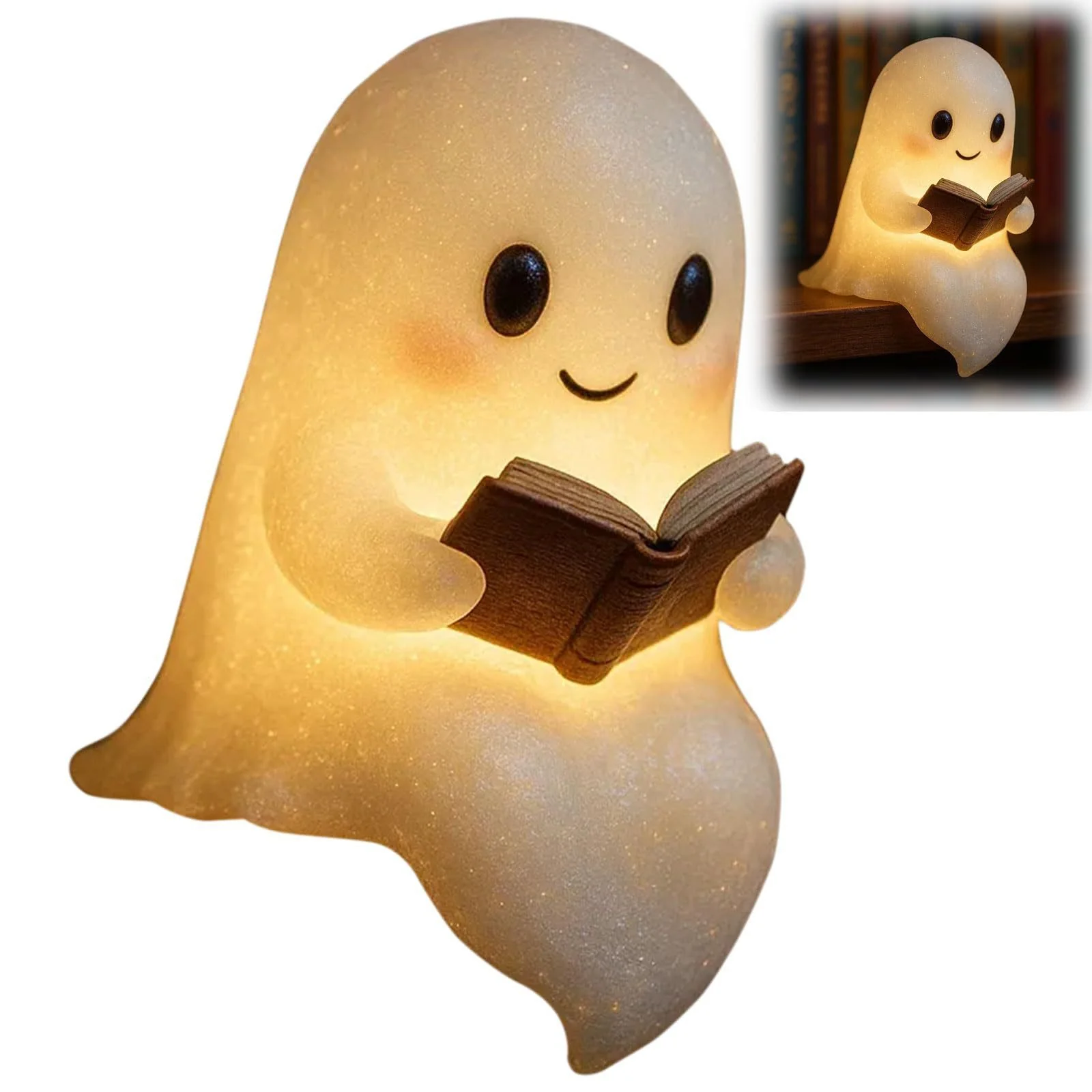 Lámpara LED fantasma con luz cálida para Halloween - Imagen 2