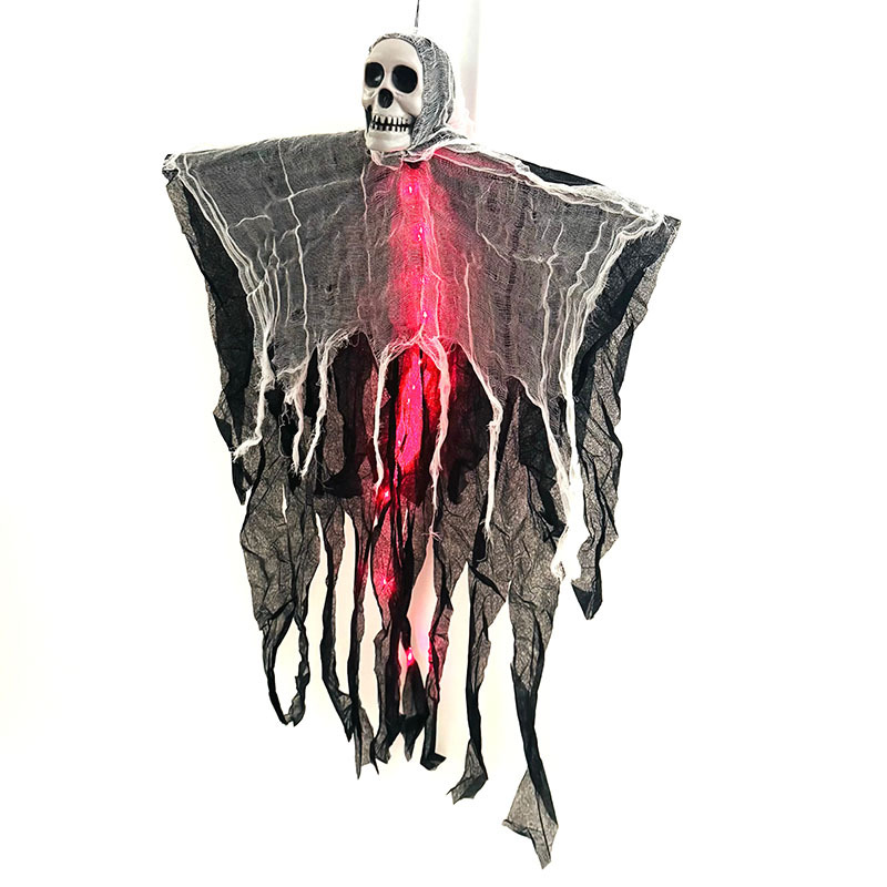 Fantasma colgante de Halloween con luz, 85 cm - Imagen 11